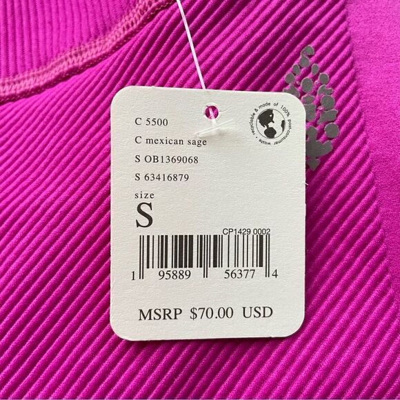 NWT Free People Movement Pink Free Throw Leggings - Size: Small - Picture 6 of 9